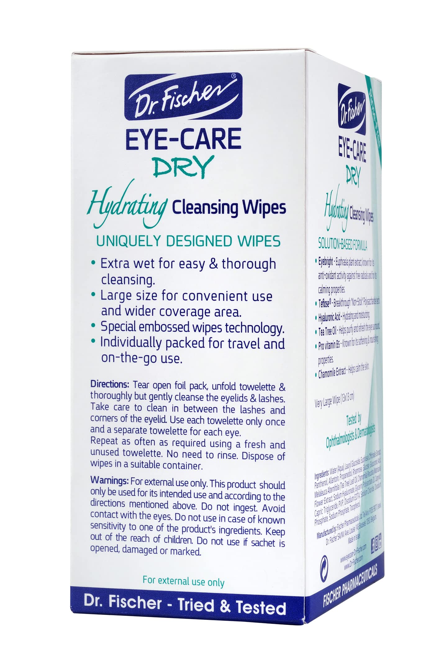 Dr Fischer, rutina ocular diaria para limpieza suave y refrescante.
