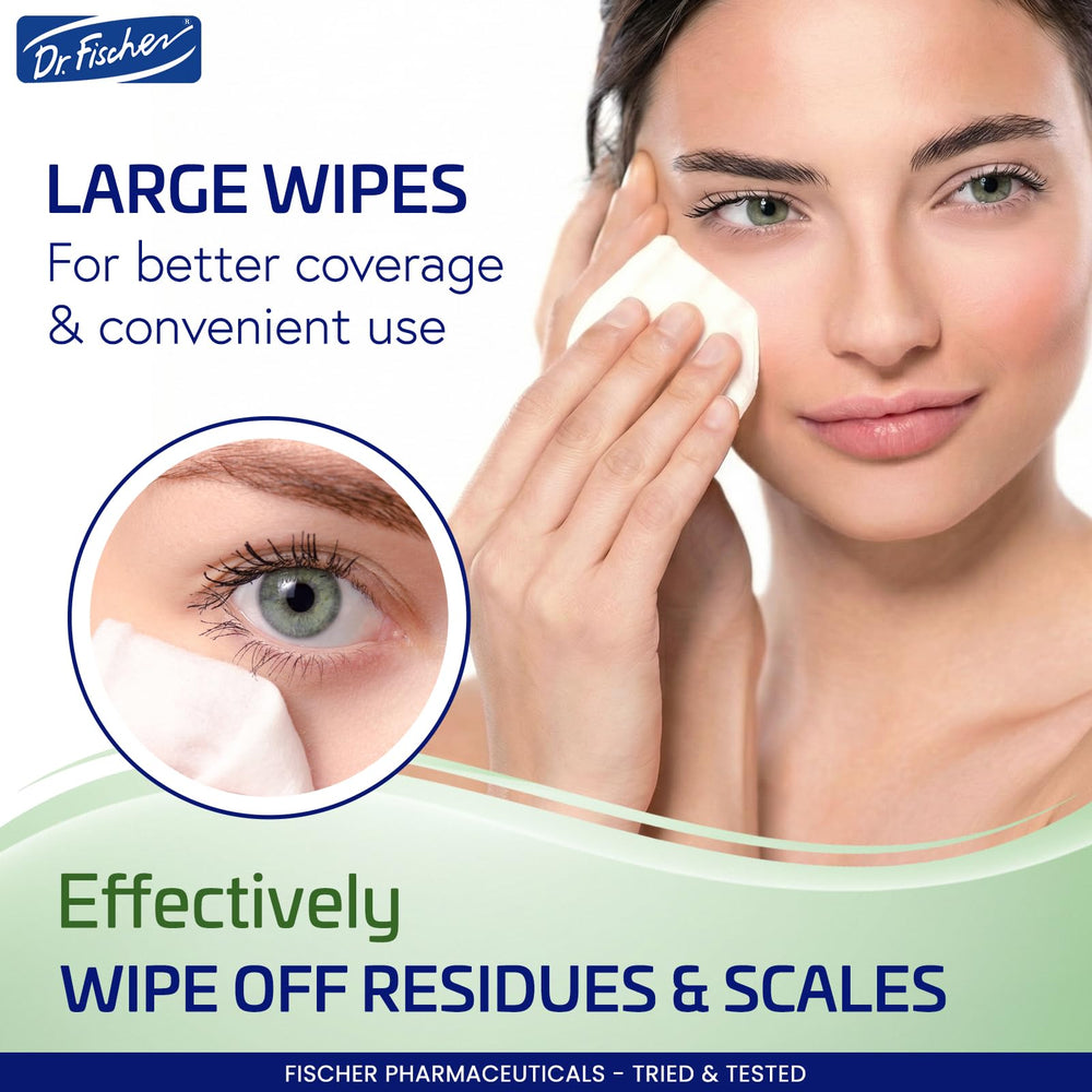 Dr. Fischer toallitas para párpados retiro suave de maquillaje