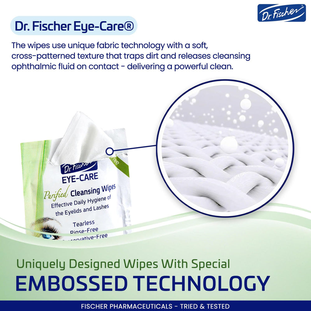 Dr. Fischer toallitas para párpados uso alrededor de los ojos