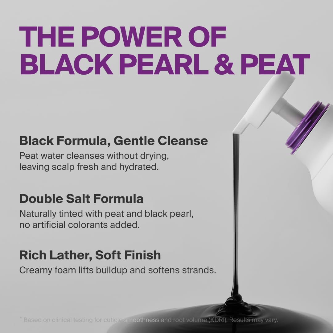 Close-up shows DR.FORHAIR Folligen Silk Shampoo foam lifting roots