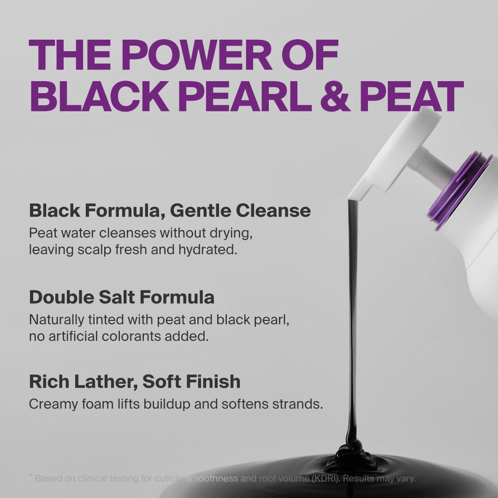Close-up shows DR.FORHAIR Folligen Silk Shampoo foam lifting roots