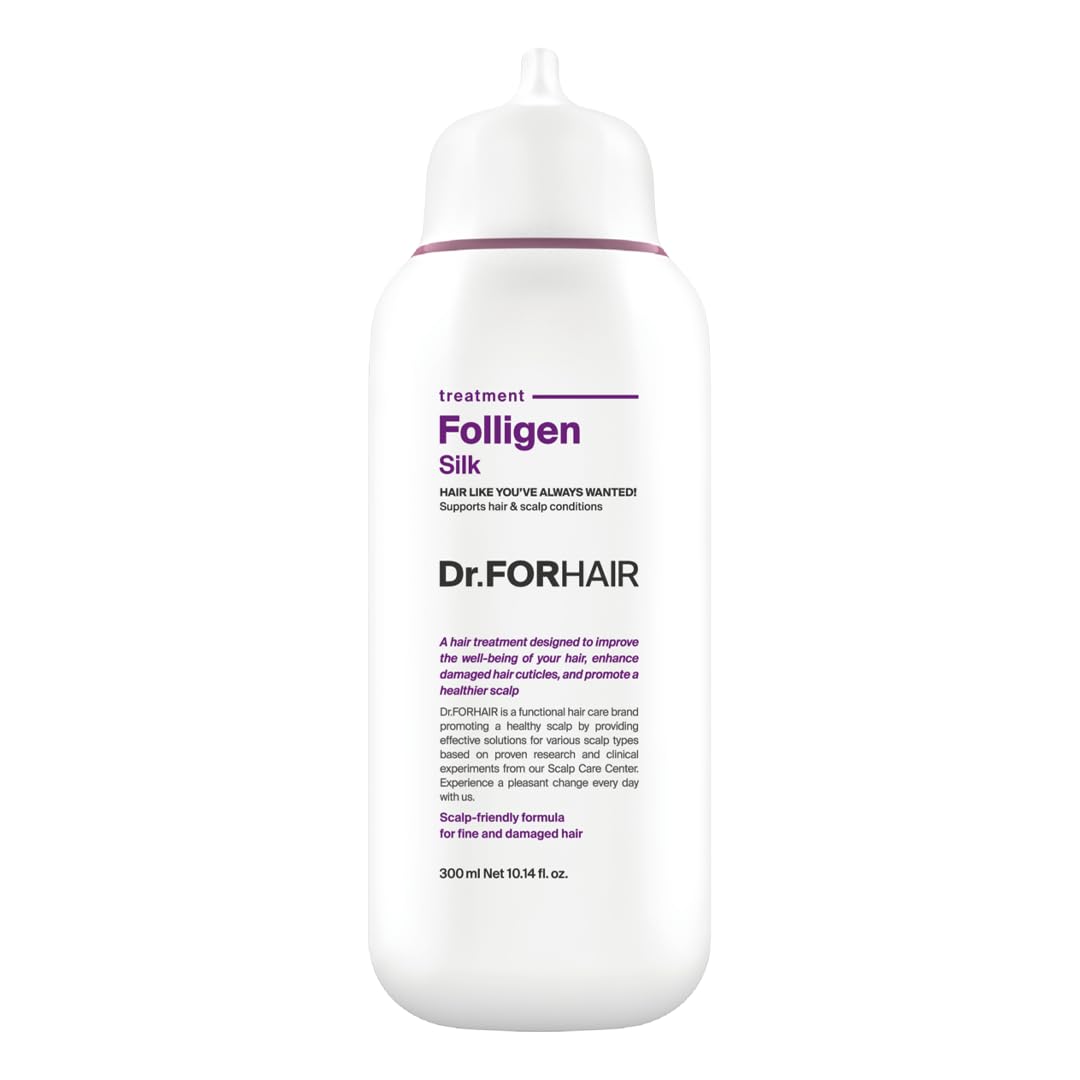 DR.FORHAIR Folligen Silk Treatment bottle front for premium scalp and hair care.