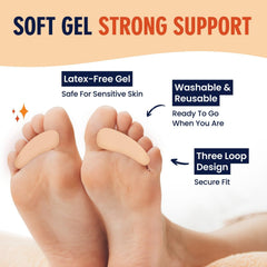 Dr. Frederick's Original ergonomic toe straighteners help align toes during walking.