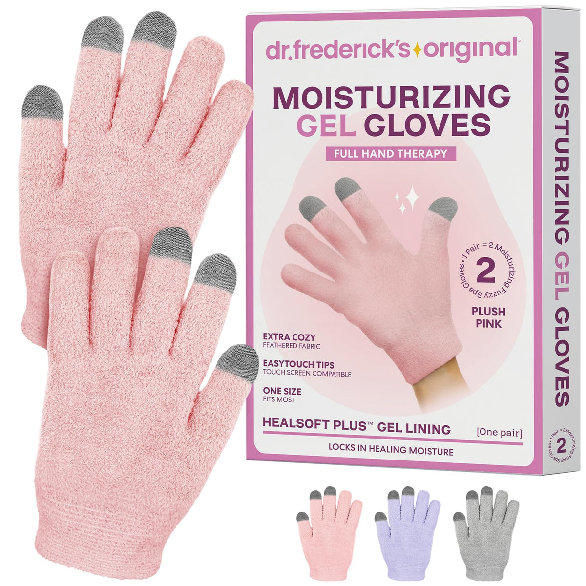 Guantes de gel hidratante Dr. Frederick’s Original para manos suaves.