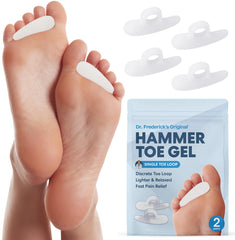 Dr. Frederick's Original Hammer Toe Corrector Gels between toes for gentle realignment