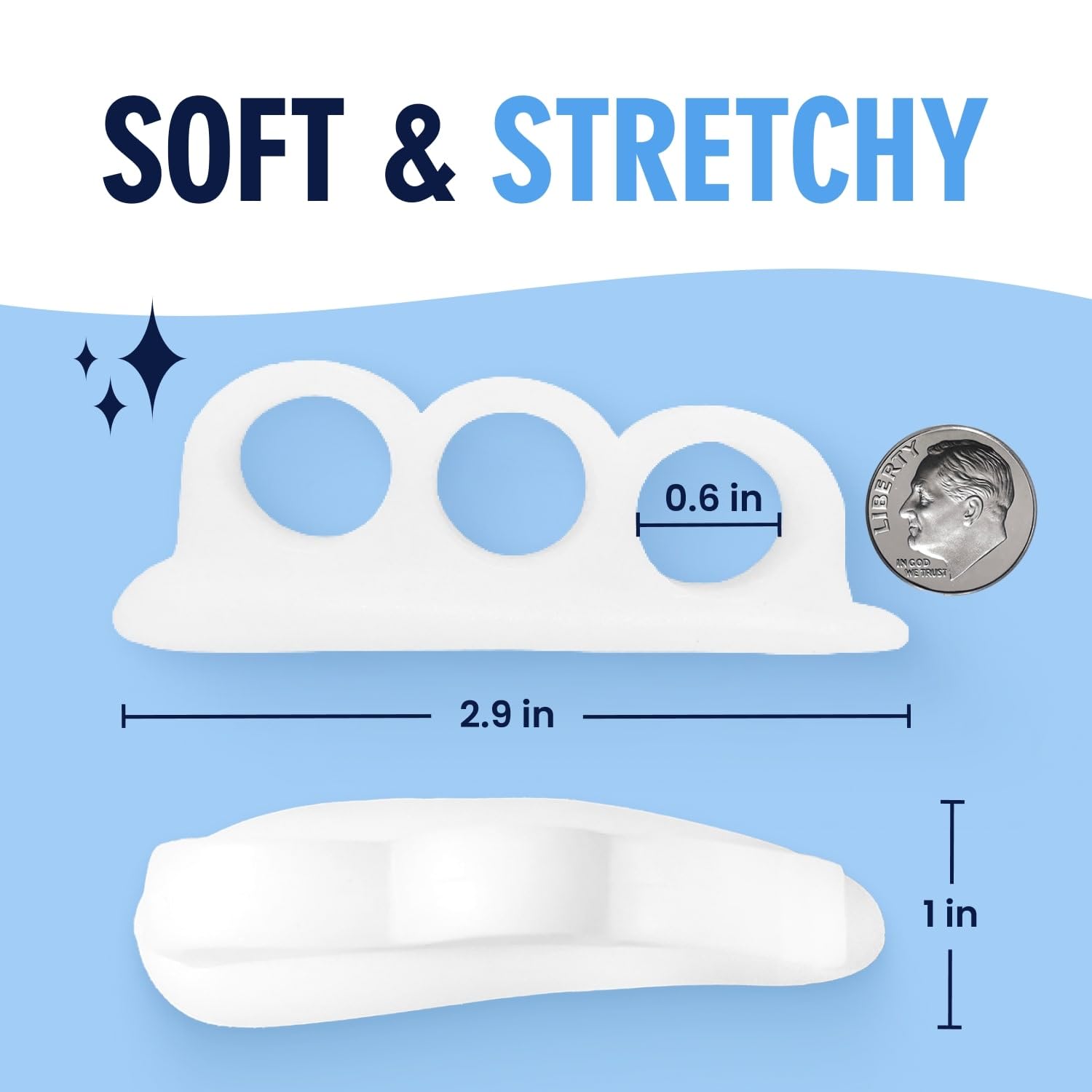 Non-slip gel cushion helps protect the metatarsal area during activity.