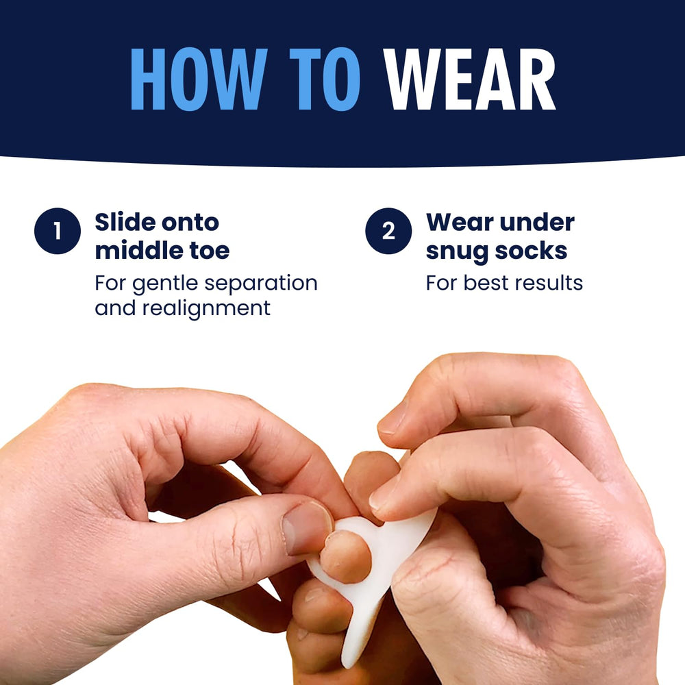 Dr. Frederick's Original Hammer Toe Corrector Gels single-loop design fits easily