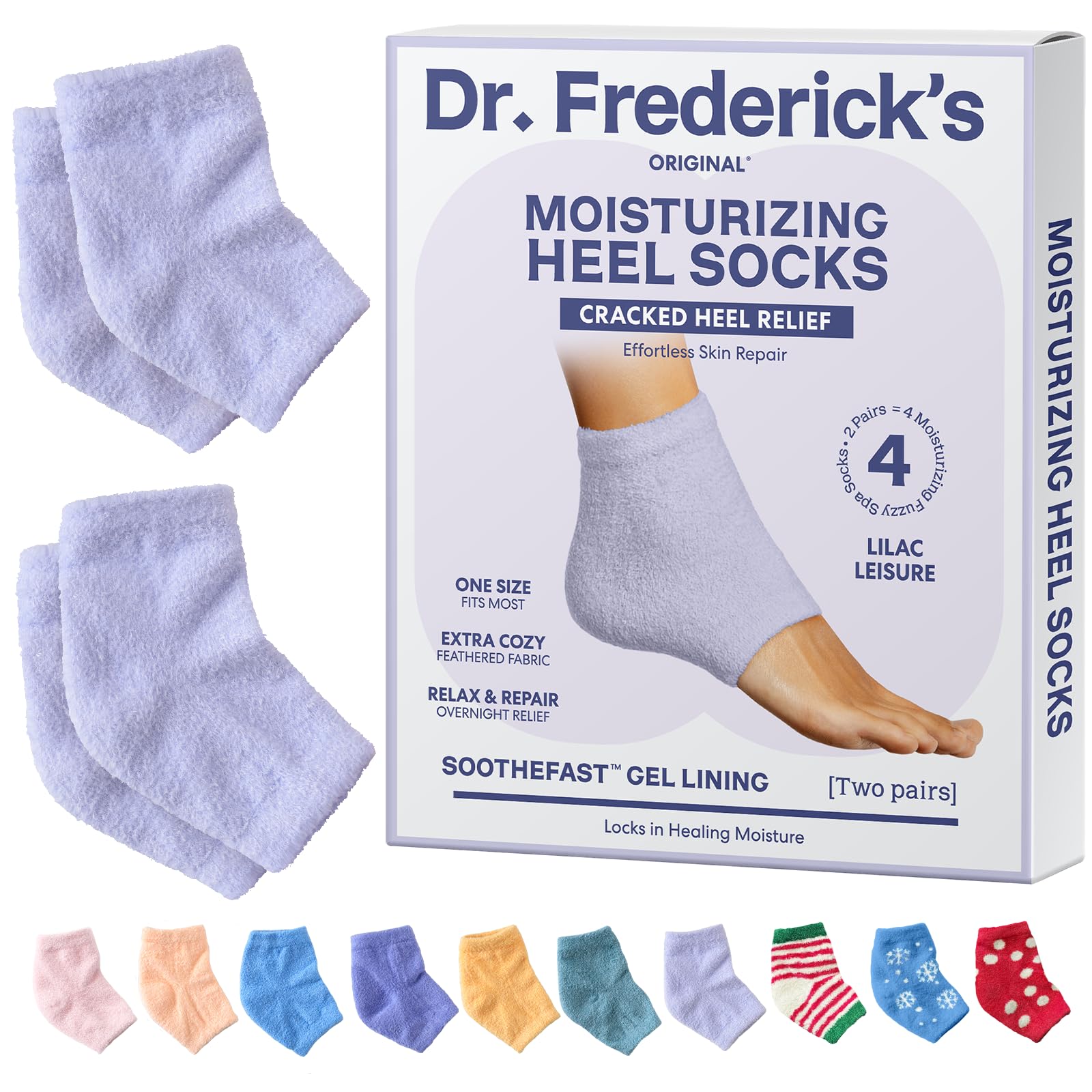 Dr. Frederick's Original medias-talones hidratacion para pies