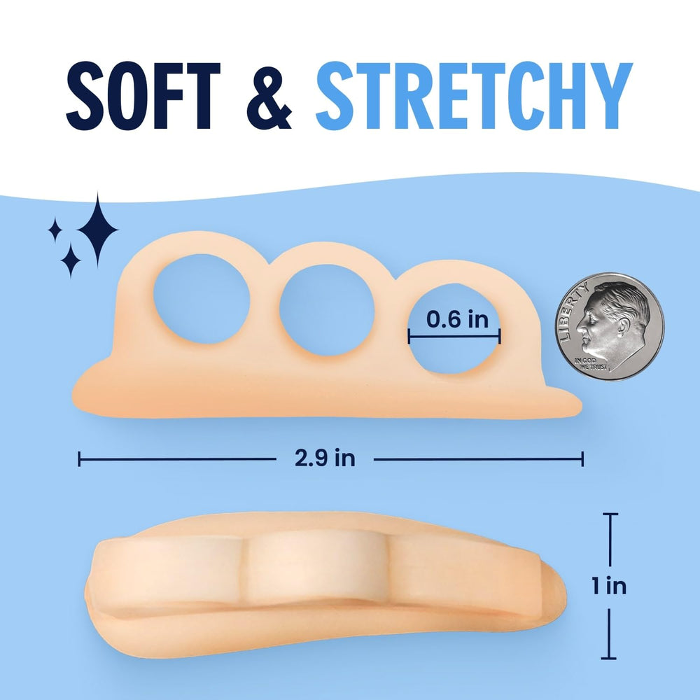 Dr. Frederick's Original non-slip breathable gel cushions protect the metatarsal area.