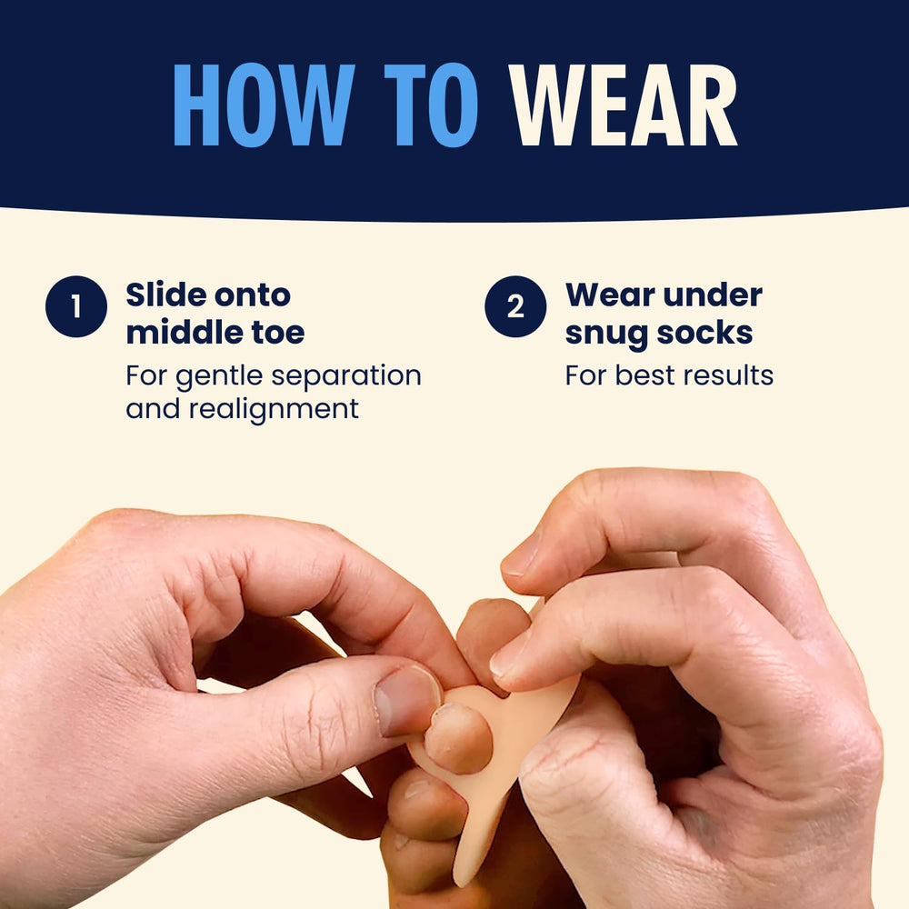 Dr. Frederick's Original washable hammer toe pad stays clean and comfortable