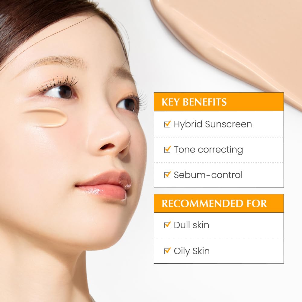 Dr. G Bright Toning Up on skin with matte, non-greasy finish.