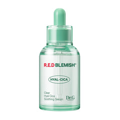 Dr. G R.E.D. blemish clear serum bottle for long-lasting hydration.