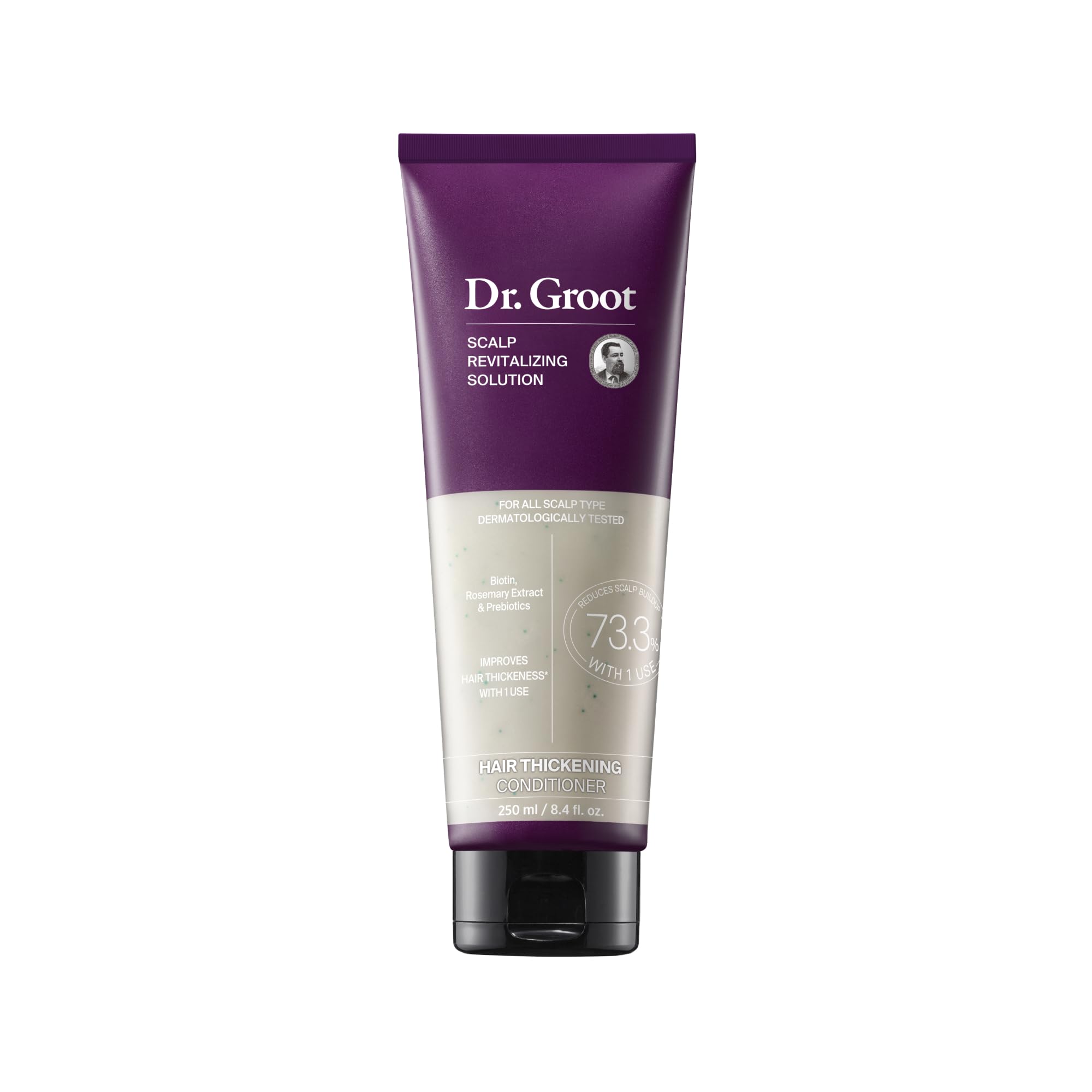 Dr. Groot Hair Thickening Conditioner bottle front view for fuller-looking hair