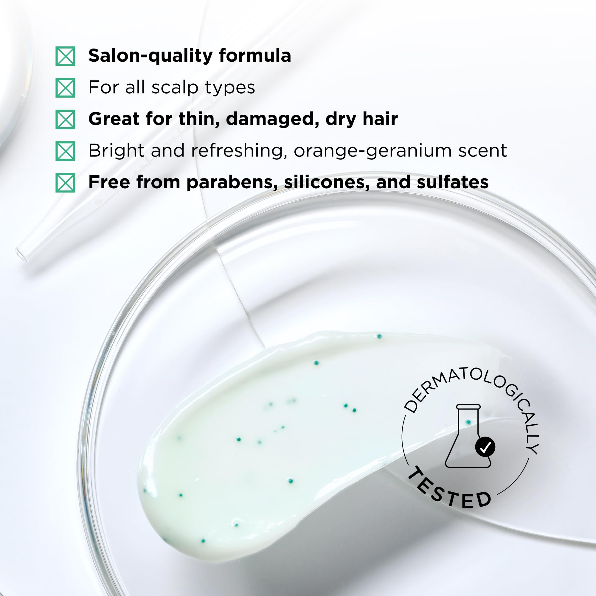 Dermatologically tested formula safe for color-treated hair