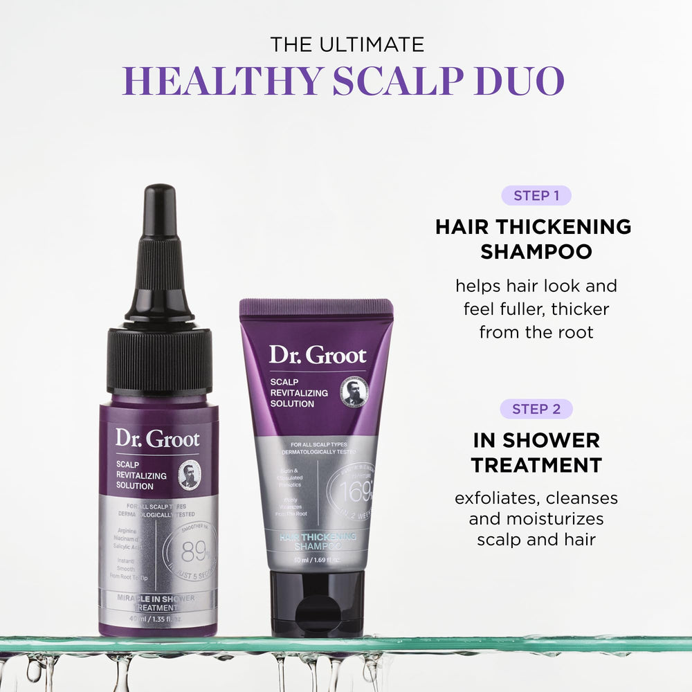 Dr. Groot milagro en ducha: aplicación cremosa para el cuero cabelludo.