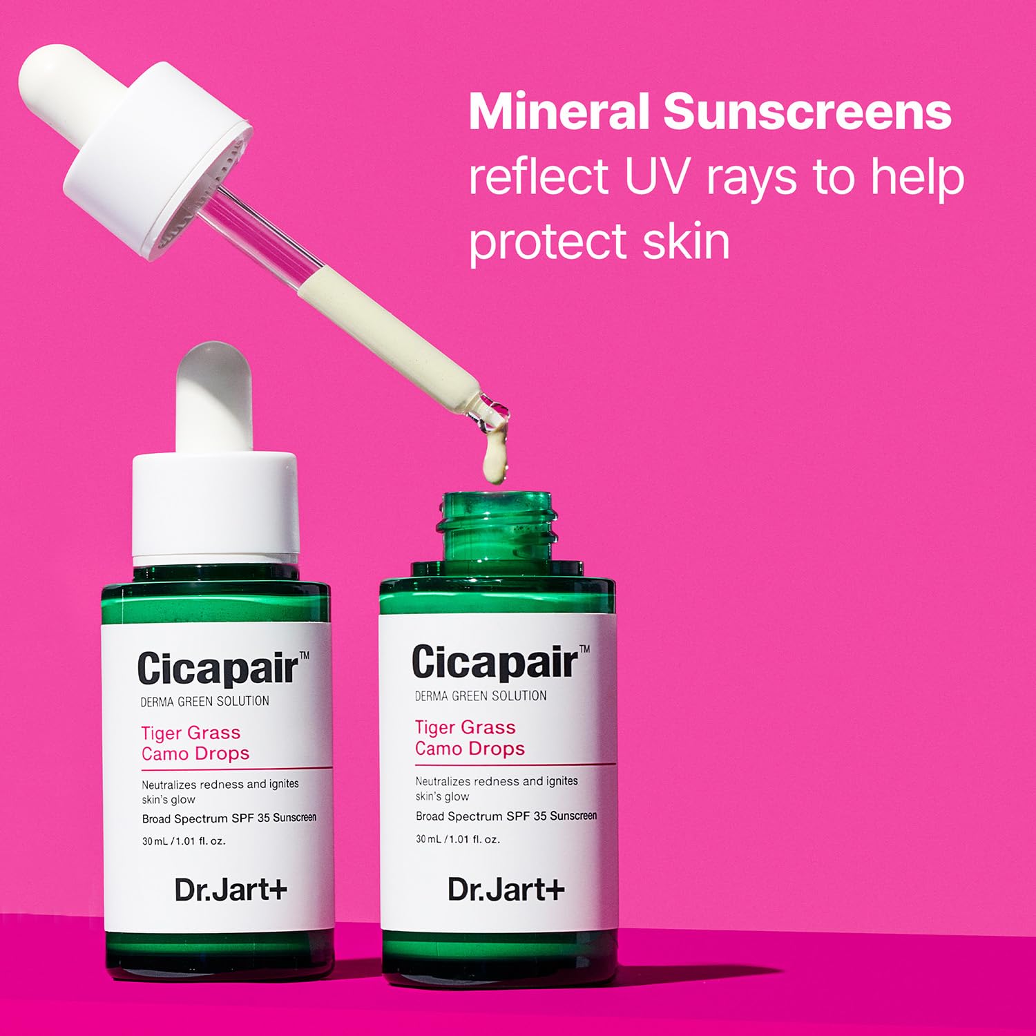 Dab on small areas with Dr.Jart+ Cicapair for even tone.
