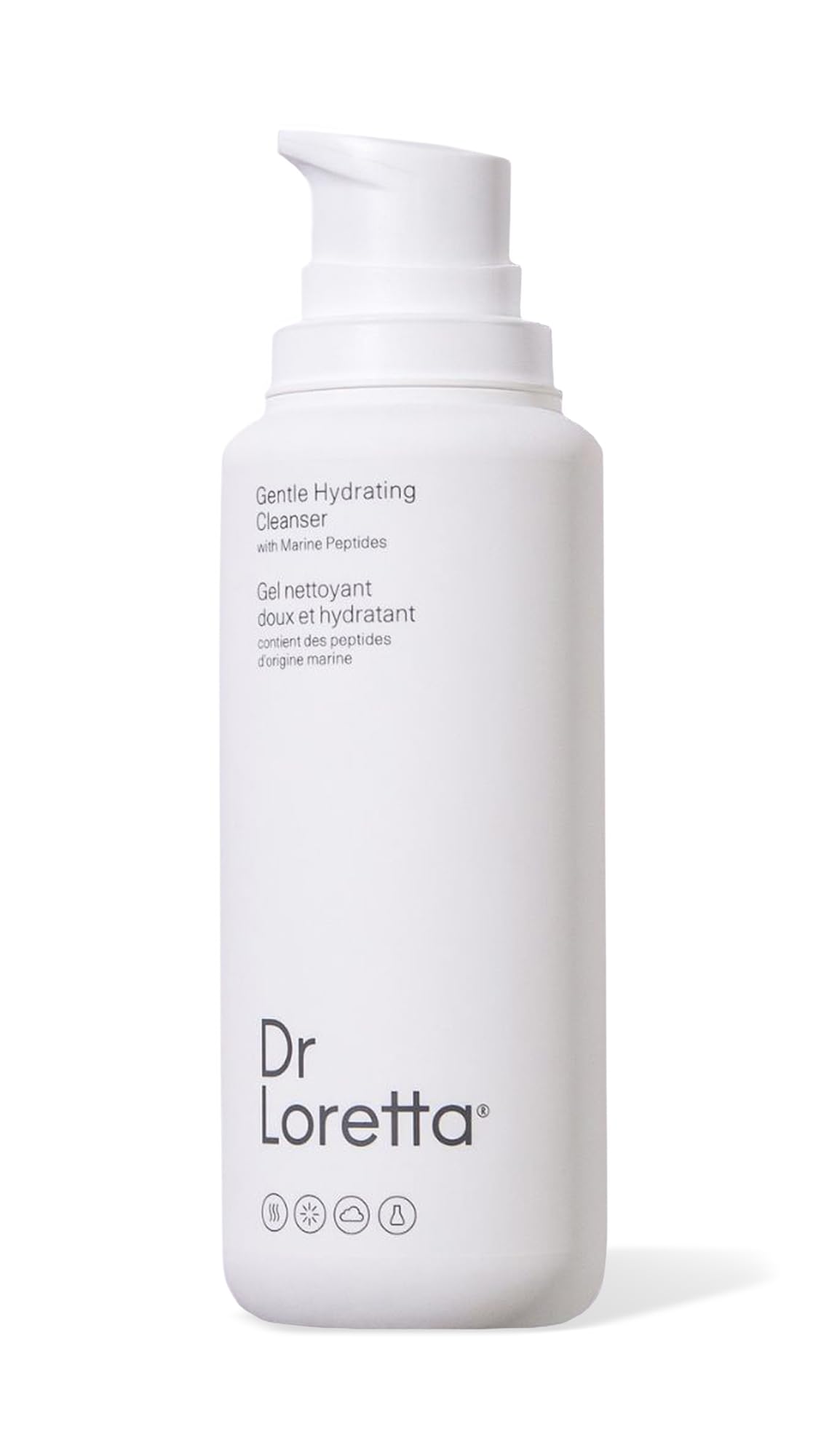 Dr. Loretta limpiador suave hidratante en botella, ideal para piel sensible