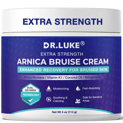 Dr. Luke Arnica Bruise Cream jar for quick at-home bruise relief and soothing care.