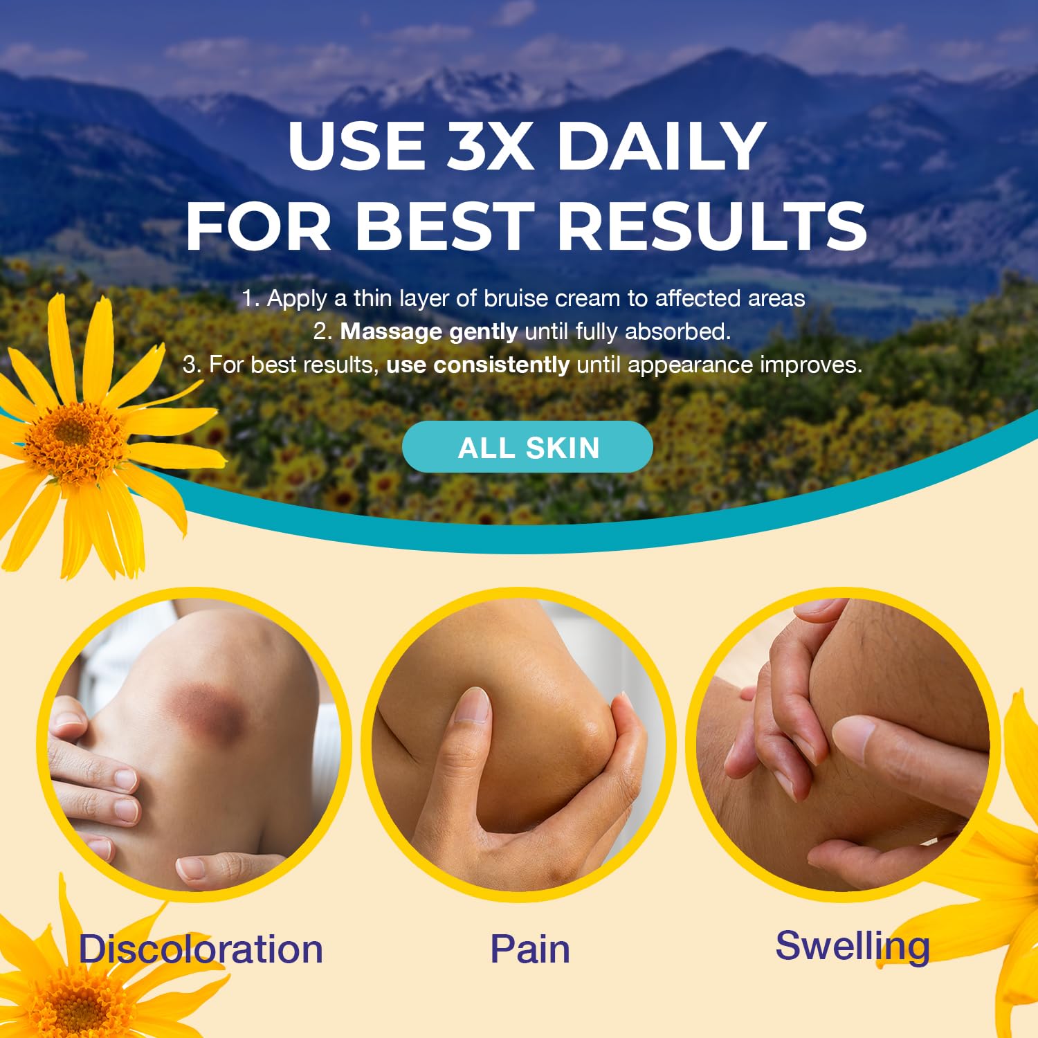 Dr. Luke Arnica cream on delicate skin showing gentle, non-irritating base.