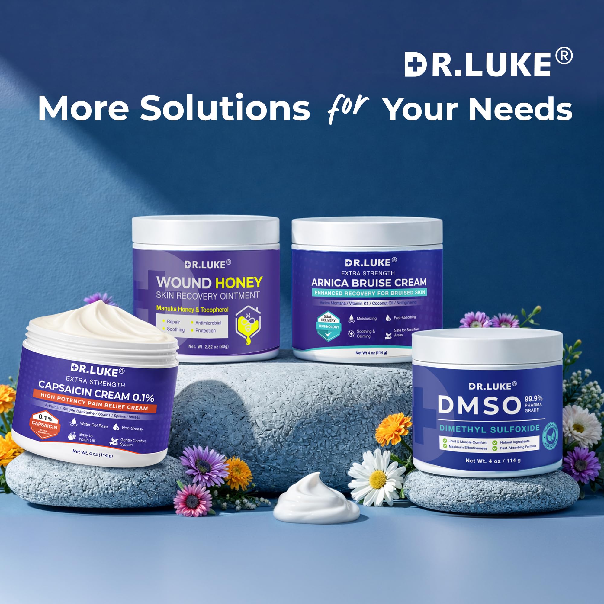 Presentación en caja de Dr. Luke Miel de Manuka Wound Gel.
