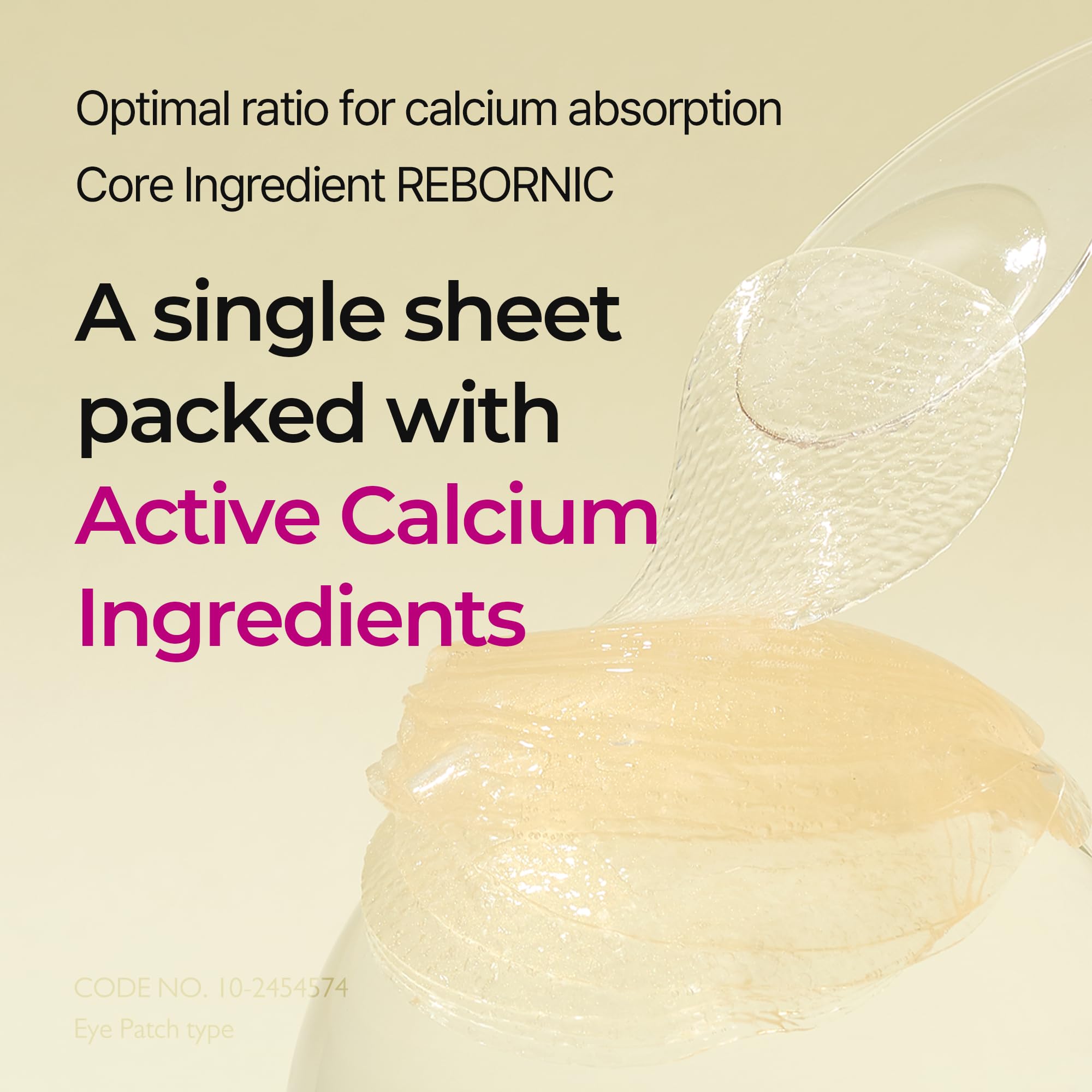 Dr.Melaxin Cemenrete calcium eye patch hydration delivers moisture to tired-looking under-eye skin