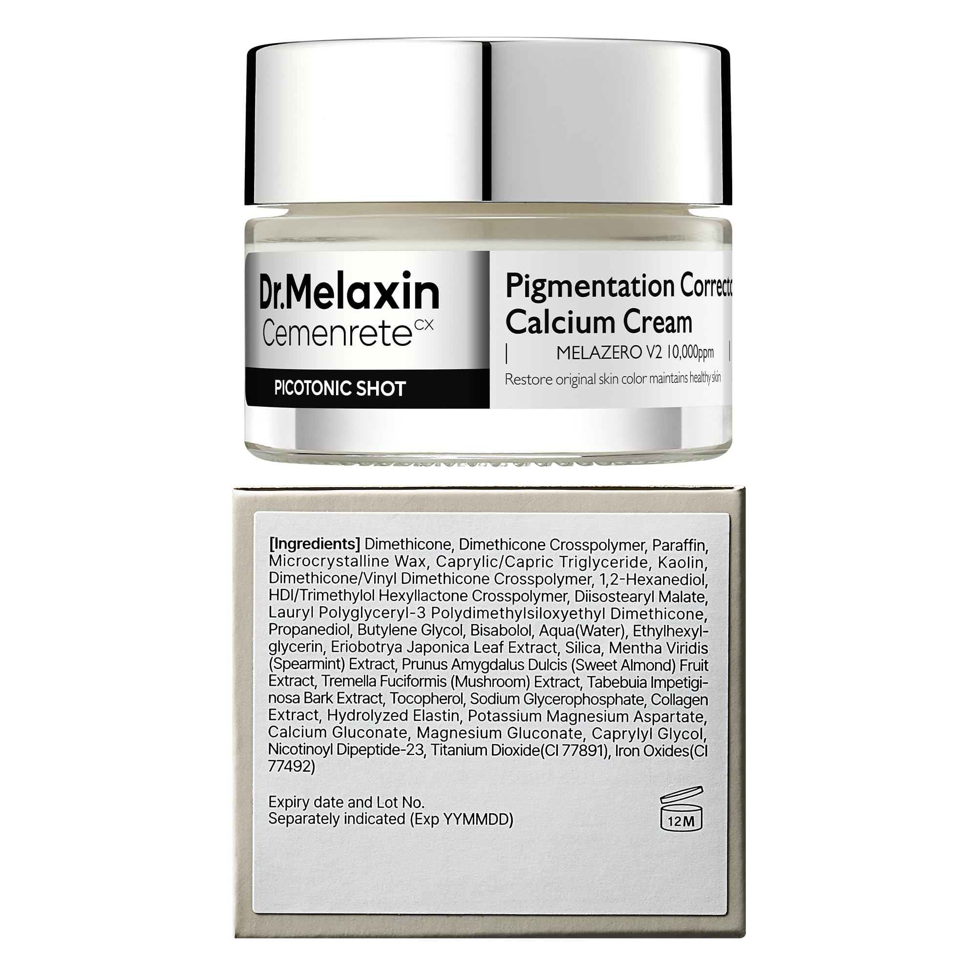 Neck and cheek application showing glow and clarity potential with Dr. Melaxin
