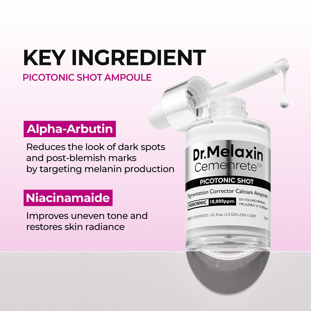 Dr.Melaxin Cemenrete Shot texture close-up reveals smooth, sheer finish.
