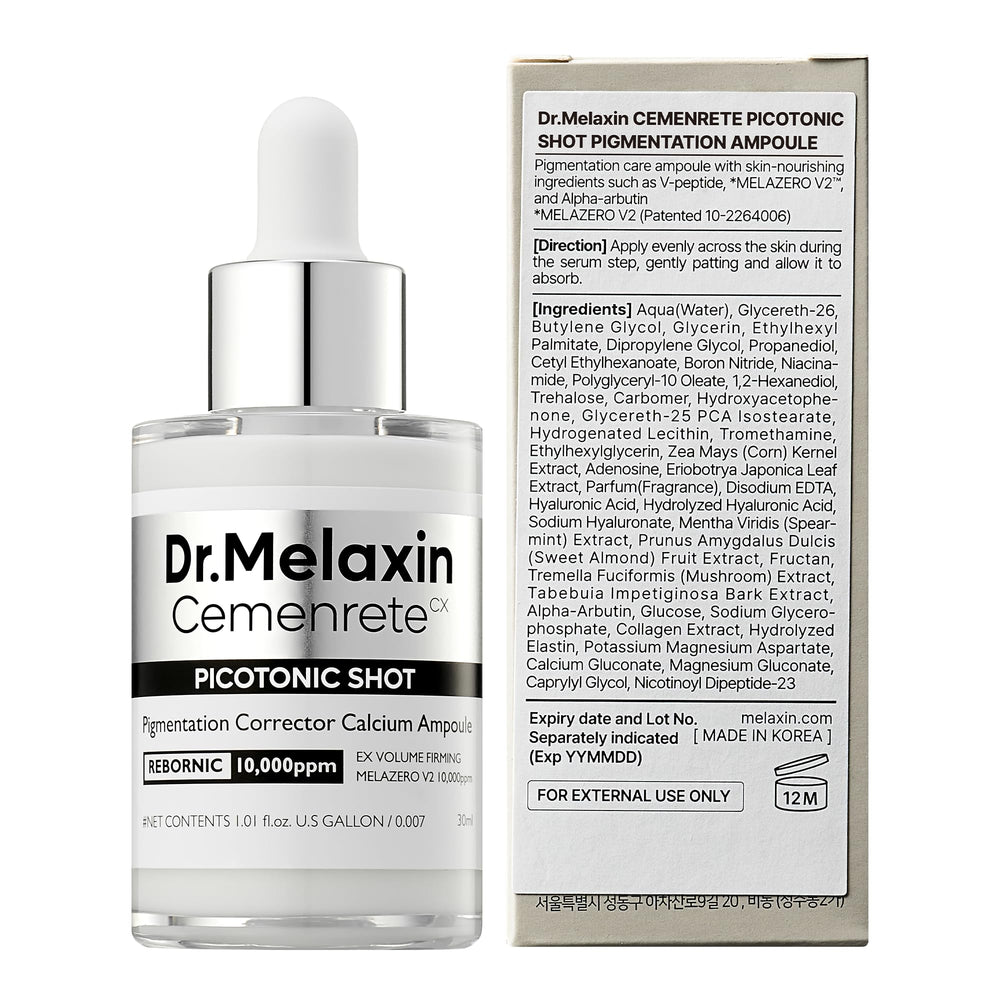 Dr.Melaxin Cemenrete Shot skin-application scene suggests routine benefits.
