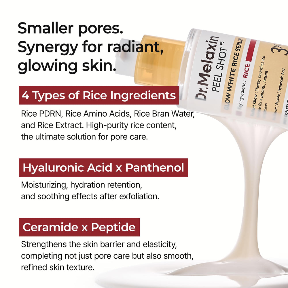 After-use glow on skin following Dr.Melaxin serum
