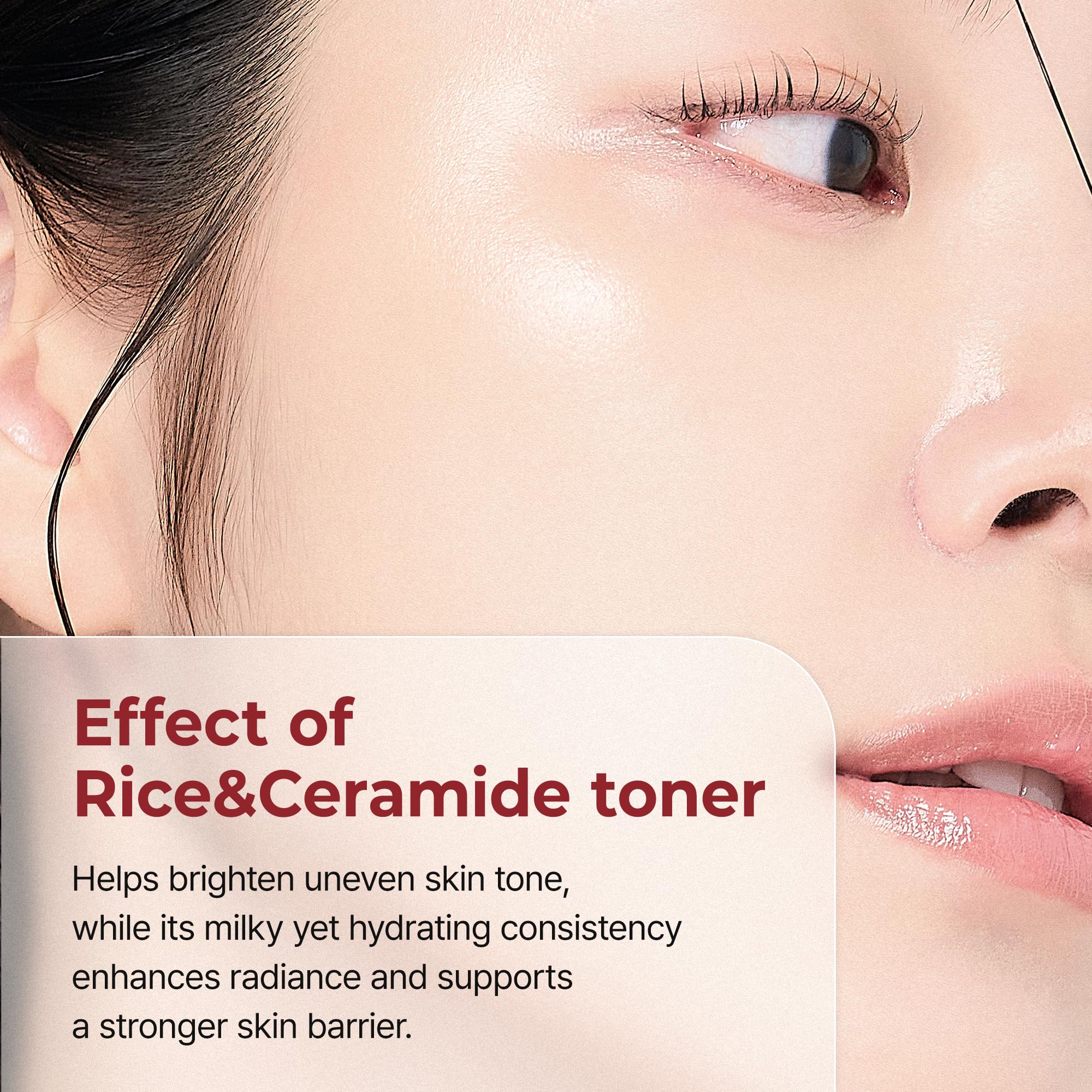 Ceramide-rich hydration from Dr.Melaxin Peel Shot Glow Rice Toner helps protect skin.
