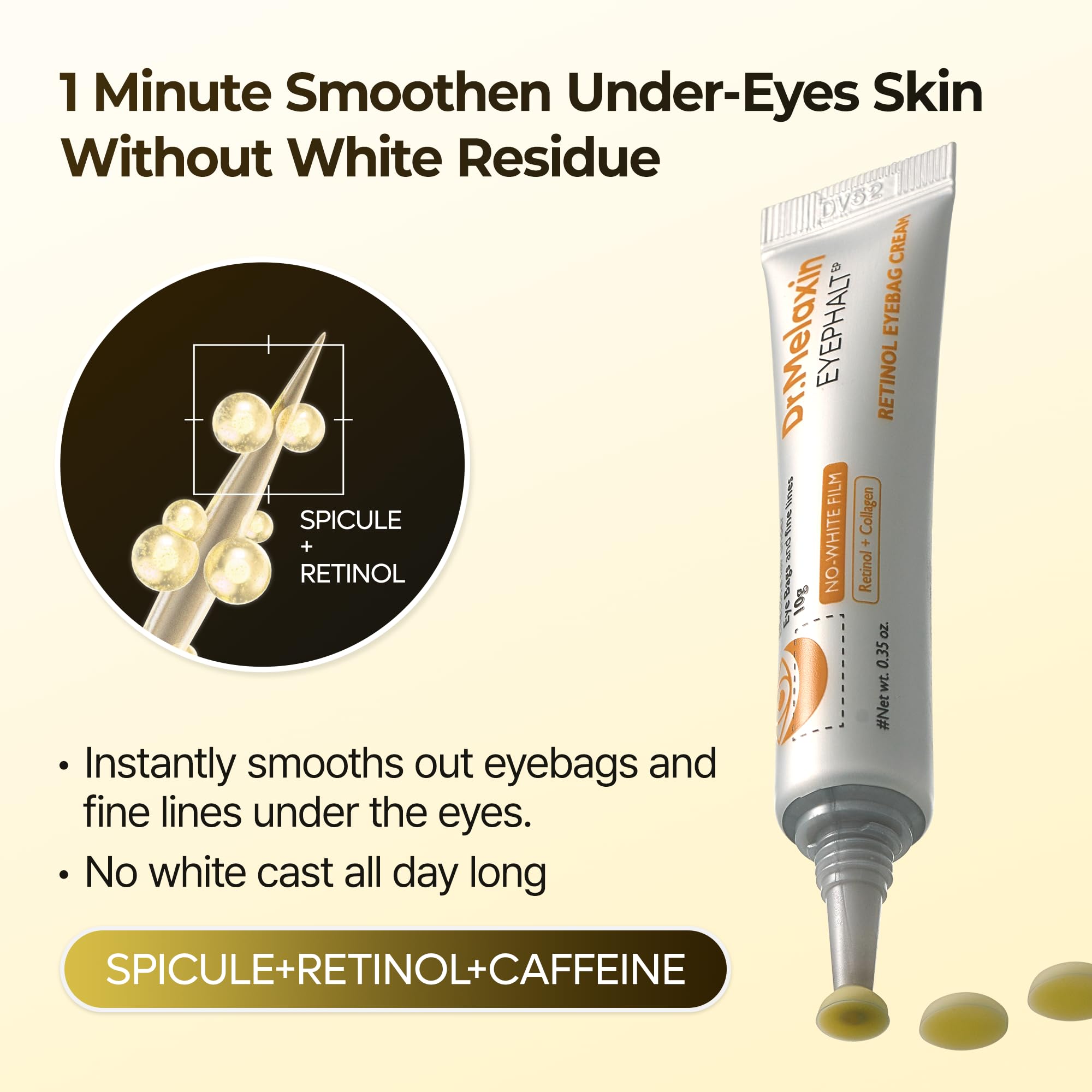Dr.Melaxin Retinol Eyebag Cream daily routine integrates with makeup for a seamless look.