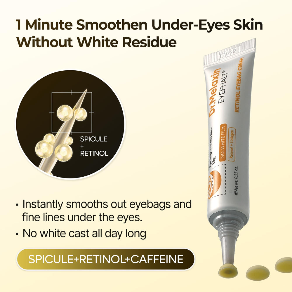 Dr.Melaxin Retinol Eyebag Cream daily routine integrates with makeup for a seamless look.