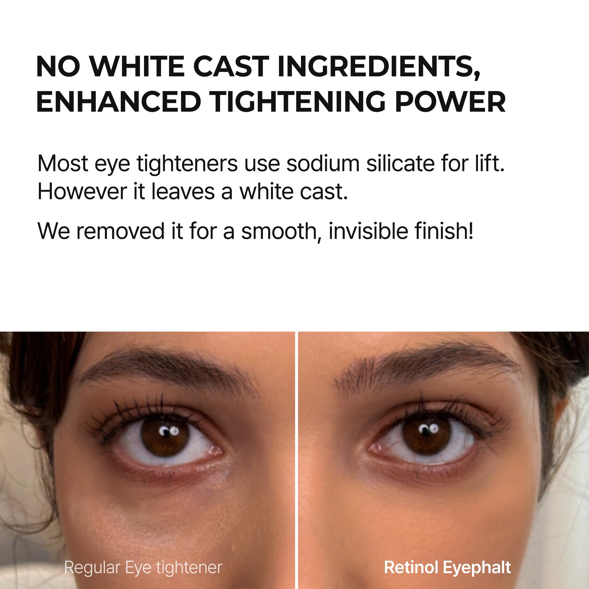 Dr.Melaxin Retinol Eyebag Cream side view emphasizes compact jar and modern design.