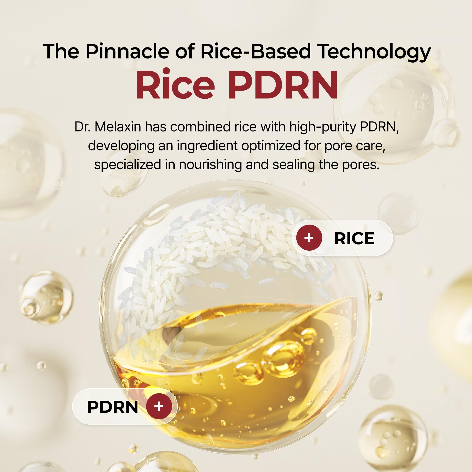Rice extract ingredient label on Dr.Melaxin packaging