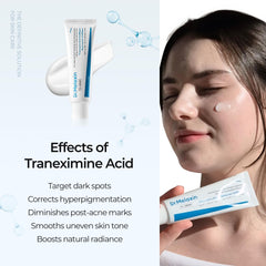 Dr.Melaxin TX Cream Niacinamide-rich formula highlights blemish care potential.