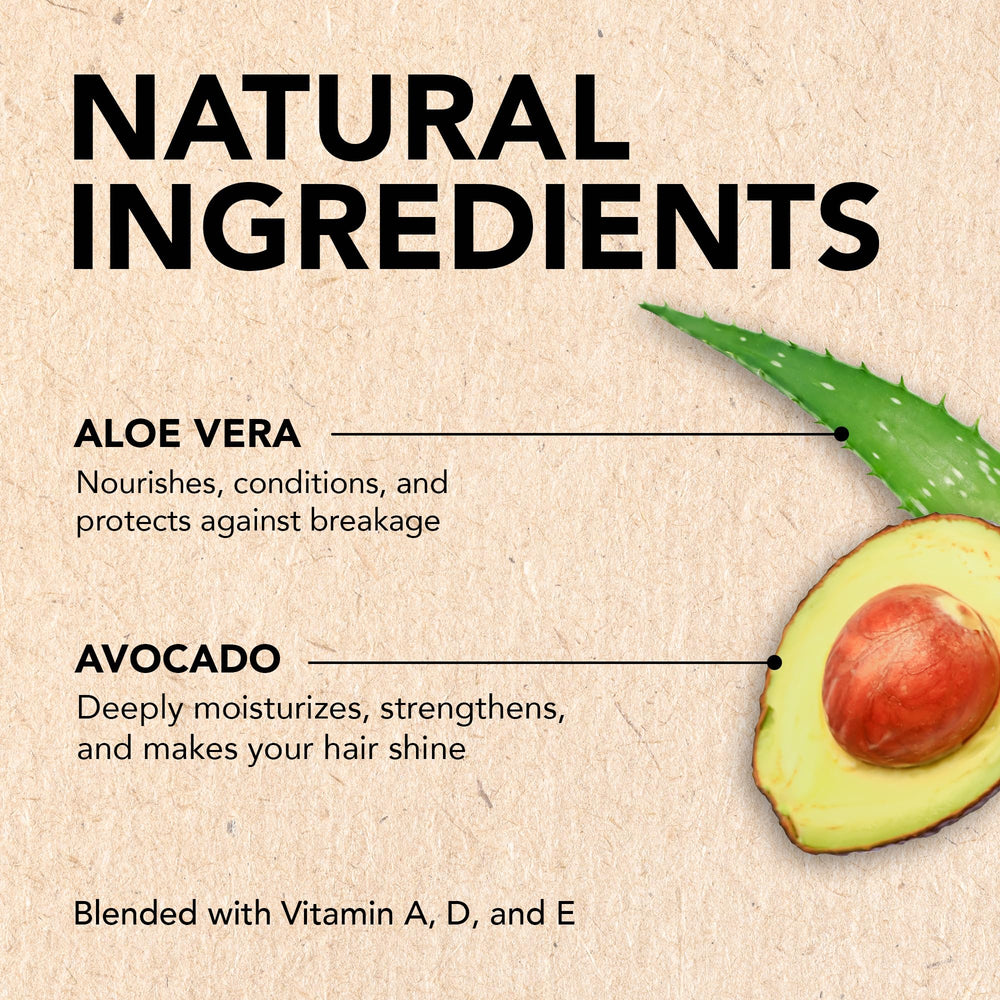 Ingredients panel shows vitamins A, D, E, avocado and aloe.