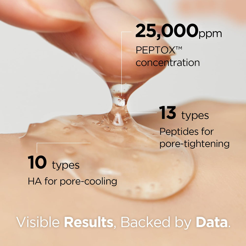 Textura gel suave del Dr.nineteen V.Peptox Jelly Toner para hidratación.