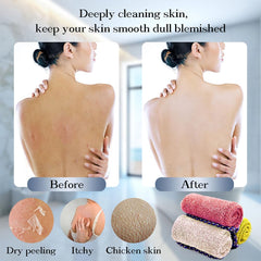 Dr.Pedi exfoliating sponge set in pink yellow white for family use.
