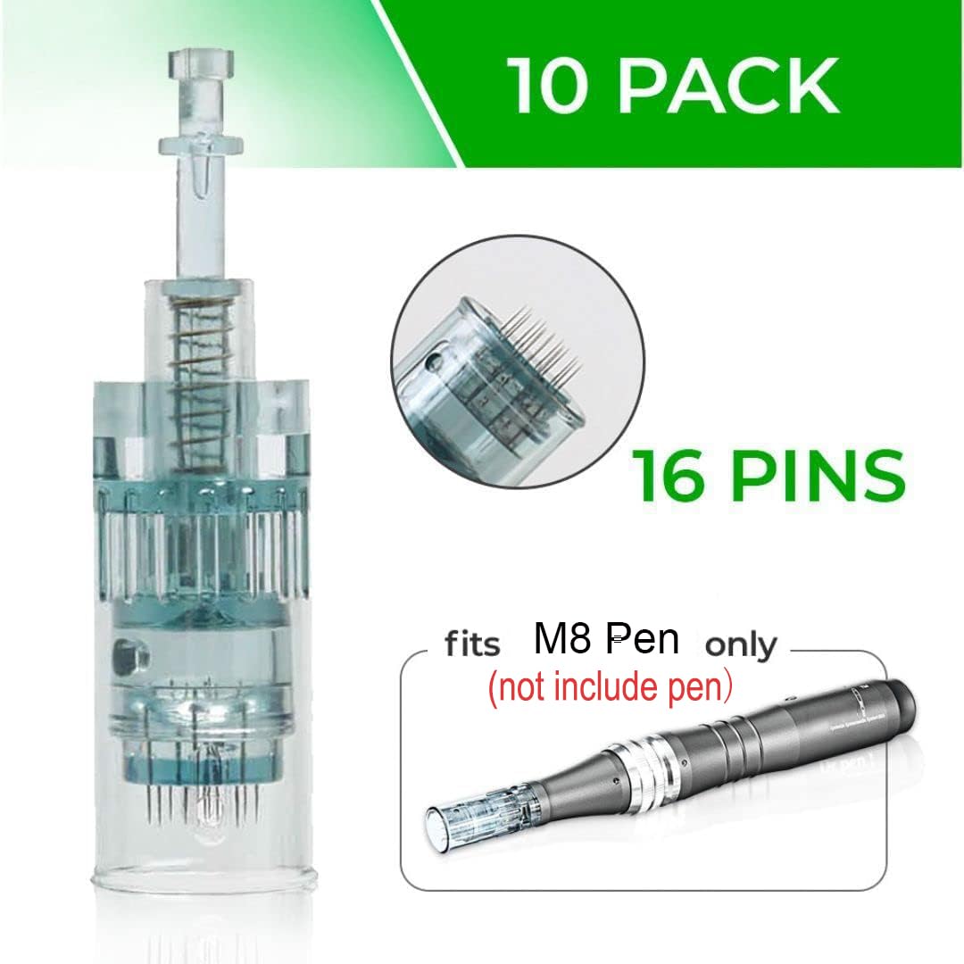 Dr Pen M8 cartridge 0.25mm needle close-up highlights slim profile for smooth insertion.