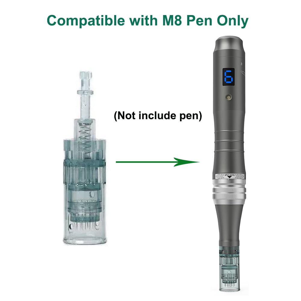 Dr Pen M8 cartridge angle view demonstrates easy handling during treatment sessions.