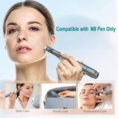 Dr Pen M8 cartridge packaging box shows a 10pcs kit ready for use.