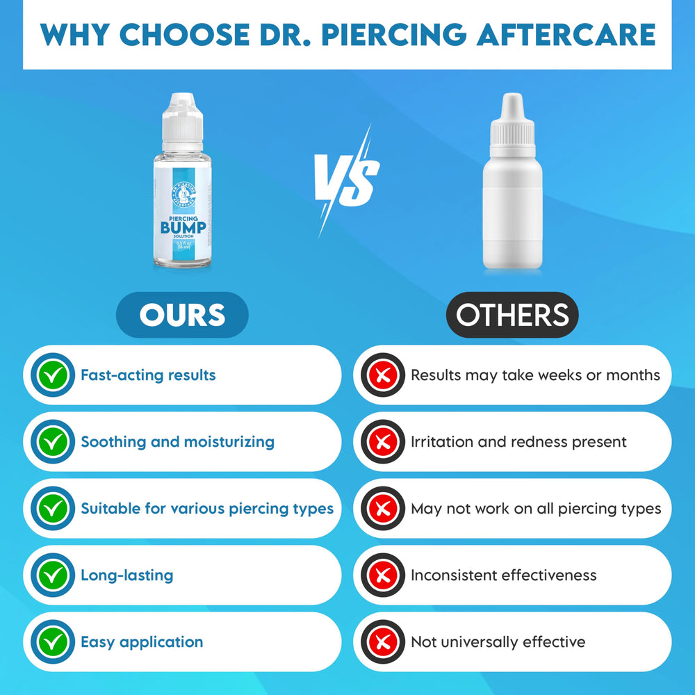 Dr. Piercing Aftercare: alantoína y aloe vera para calmar la piel alrededor del piercing.