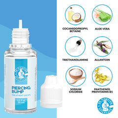 Dr. Piercing Aftercare: limpieza diaria suave sin grasa ni fragancia.