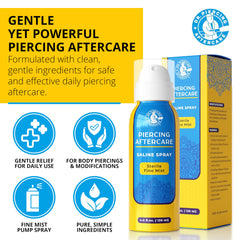 DR. PIERCING AFTERCARE: niebla suave para cobertura precisa del piercing