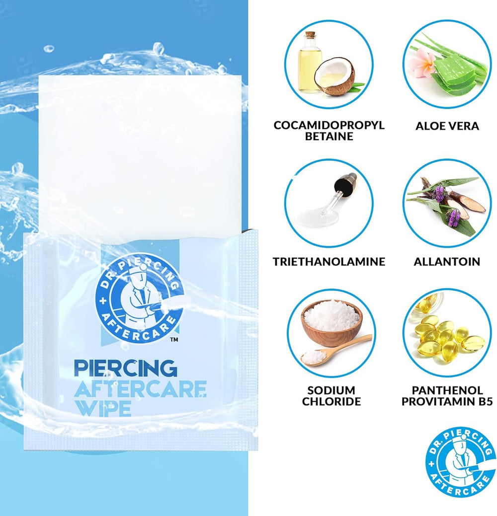 DR. PIERCING AFTERCARE: Cuidado rápido en la marcha para piercings.