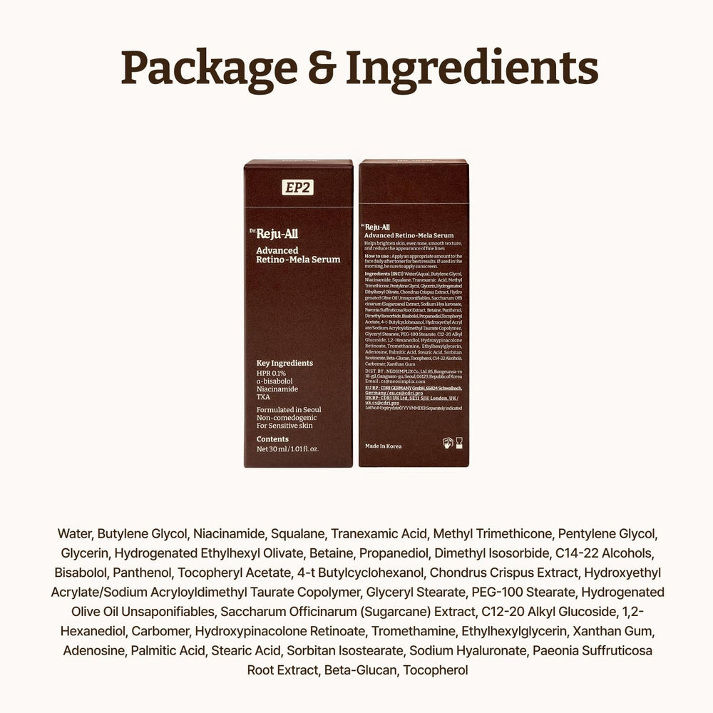 Dr. Reju-All bottle featured with routine for a calm, radiant complexion