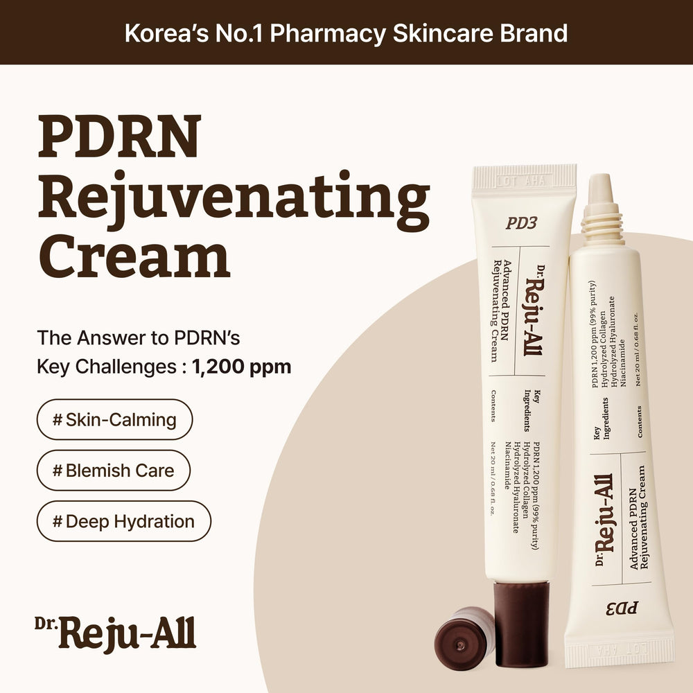 Dr.Reju-All PDRN Rejuvenating Cream jar close-up with smooth texture