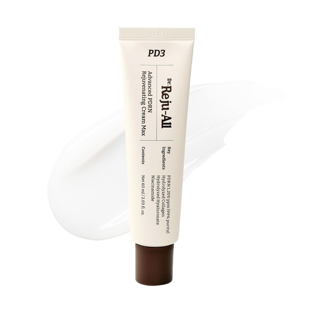 Dr. Reju-All PDRN Cream Max bottle close-up highlighting premium hydration.