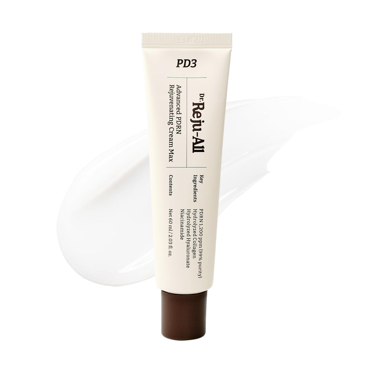 Dr. Reju-All PDRN Cream Max bottle close-up highlighting premium hydration.