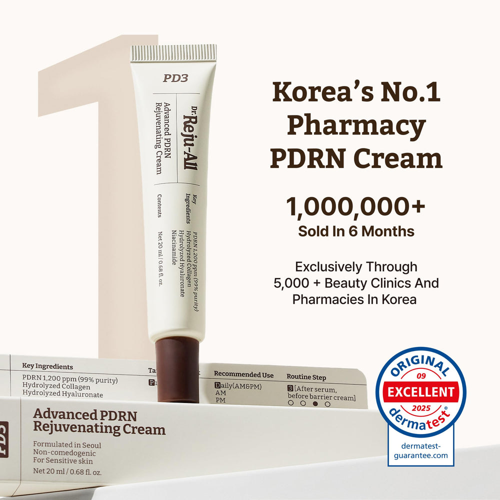Dr. Reju-All PDRN Cream Max Niacinamide and Panthenol detail suggesting soothing care.